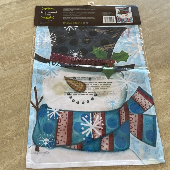 Briarwood Lane Snowman Flag Winter Wonderland Holiday Christmas - Picture 6 of 6